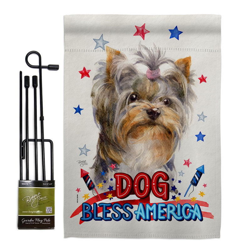 Drapeau de jardin Patriotic Yorkshire, H 40 po x l 28 po