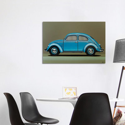 Volkswagen Beetle 1955 by Paul Meijering - Painting on Canvas
