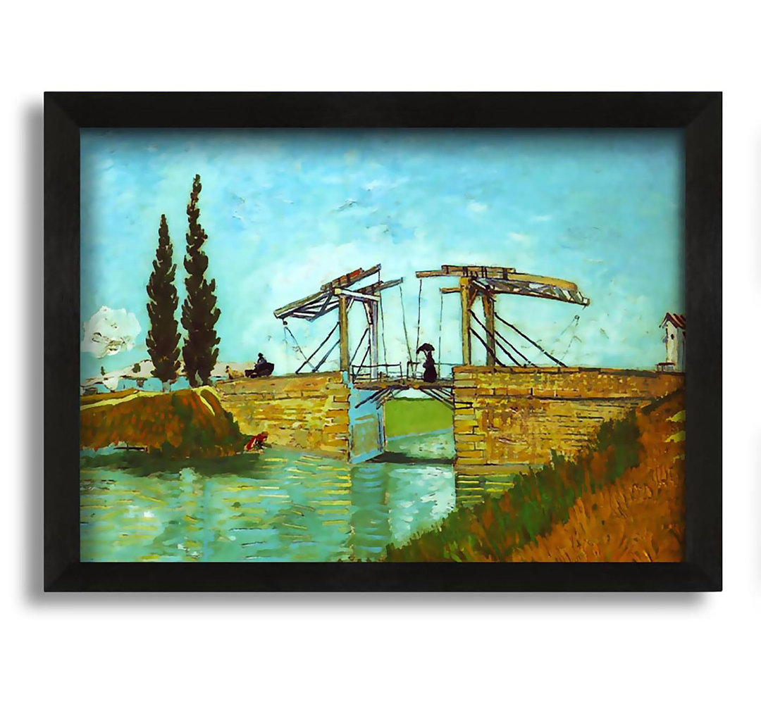 Gerahmtes Leinwandbild Bridge At Arles von Van Gogh