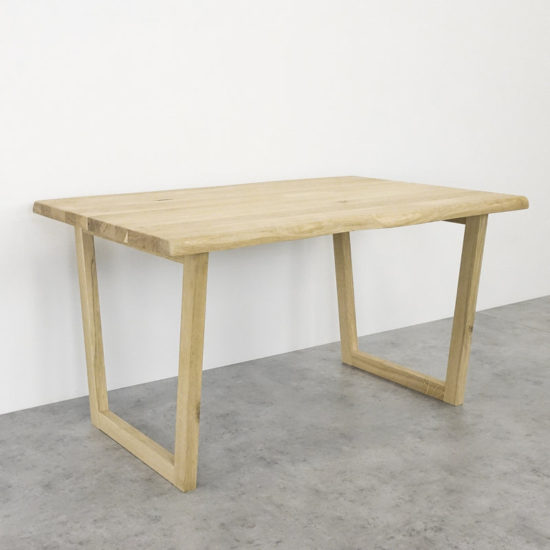 Iyana Oak Solid Wood Dining Table, Oak Wood, H75 x L200 x W90cm