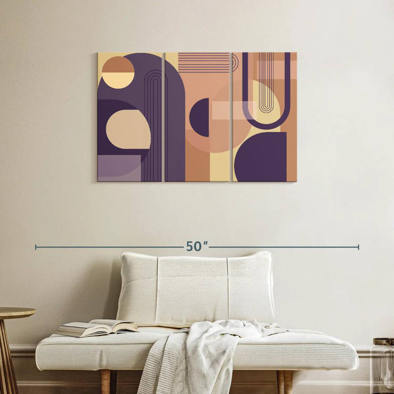 Avery Abstract Arches Purple, 24" H x 38" W