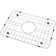 18.07-in x 12.56-in Center Drain Stainless Steel Sink Grid