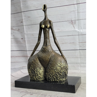 Raulie Hot Cast Original Milo Abstract Female A Botero Tribute Bronze Sculpture Statue