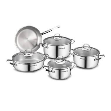 KORKMAZ Proline Goldset Stainless Steel Cookware Set, Cooking Pots