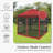 11x11ft Pop-Up Gazebo with Mosquito Netting, Water-Resistant Canopy, UV Protection & Sturdy Steel Frame, Portable Outdoor Gazebo with Carrying Bag for Patio, Backyard, Garden & Deck-Red-110234911