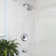 Single Handle 5-Spray Patterns Round Shower Faucet 1.8 Gpm With Corrosion Resistant And Tub Spout