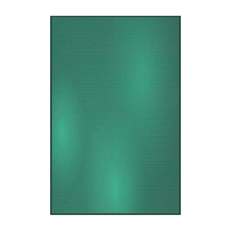 Tapis de zone verte à motifs aqua LaDarrius, Rectangle 5 pi x 7 pi