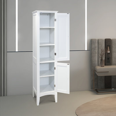 Jamarcus Freestanding Linen Cabinet