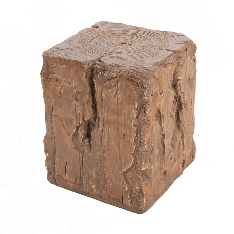 Outdoor Patio MGO Side Table, Brown 868B
