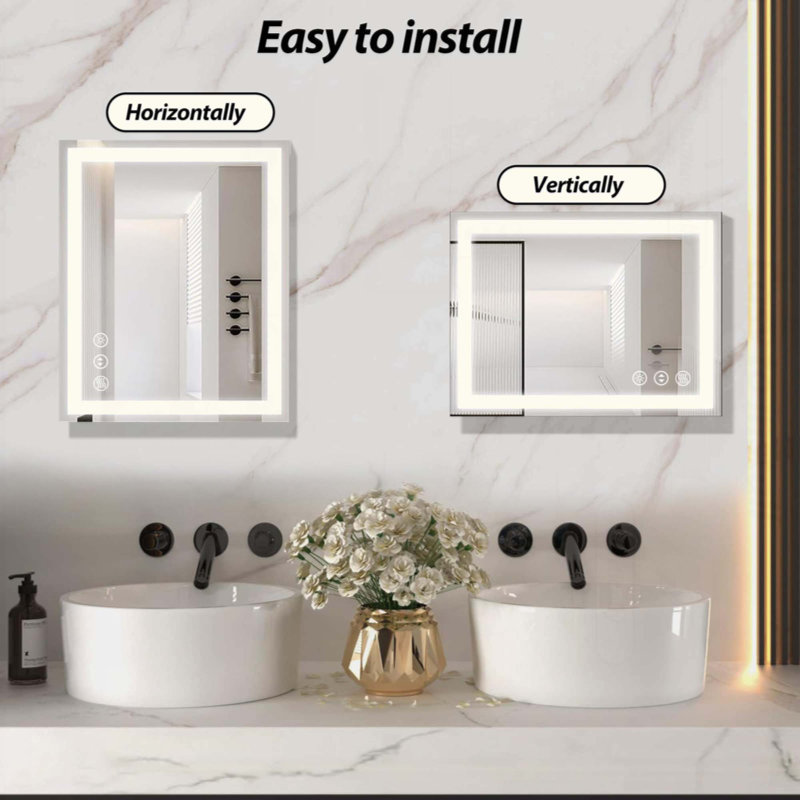 Miroir de salle de bain DEL