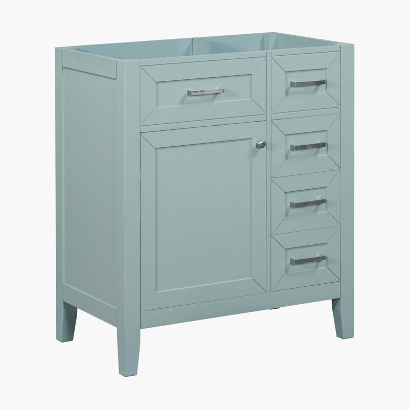Base de meuble-lavabo simple 29,52 po seulement, Vert