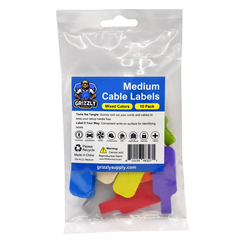 Medium Cable Label 10/pk