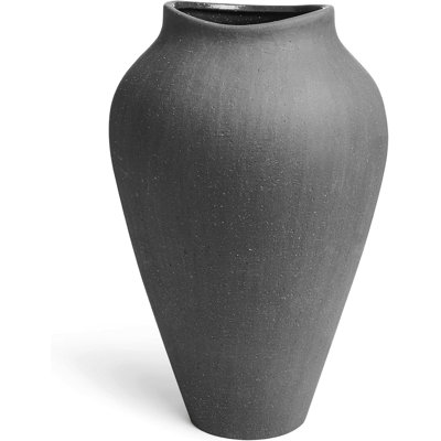 Grand vase de sol en céramique pour la décoration intérieure, vase de style rustique de 13,6 pouces pour salon, mariage et entrée