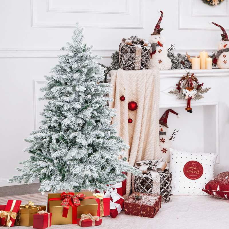 Lighted Artificial Christmas Tree, 4.4' H