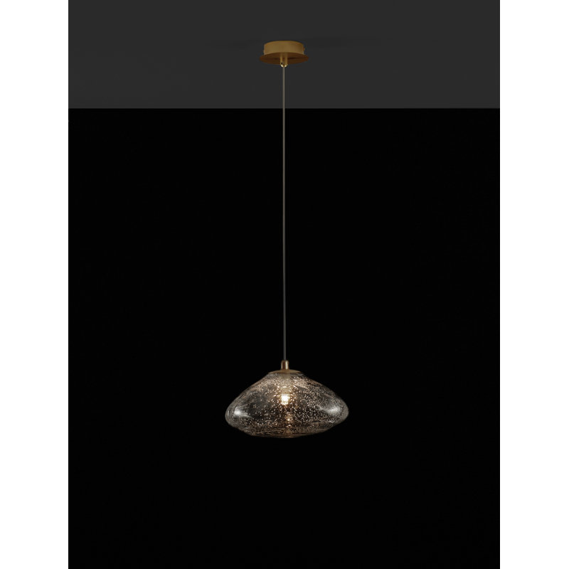 1 - Light Gold Shaded Pendant