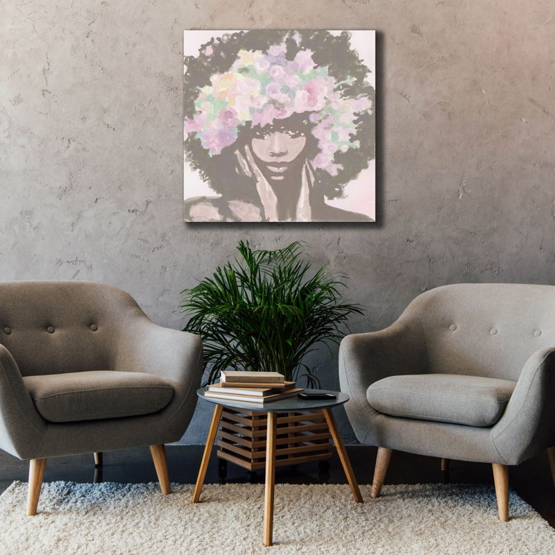  «Floral Crown 1» par Stellar Design Studio, art mural sur toile, 37 po x 37 po