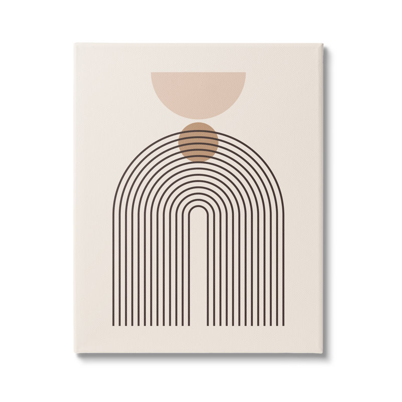 Boho, crème, formes sur bois, impression, H 48 po x l 36 po x P 1,5 po
