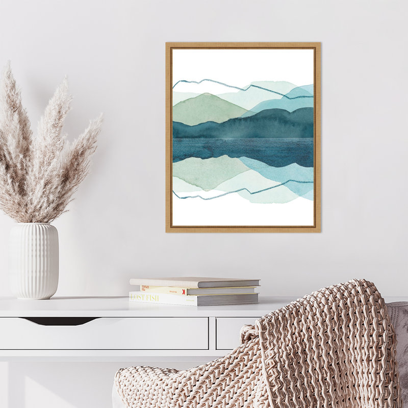 «Icicle Range II» par Grace Popp, reproduction d'art sur toile encadrée, H 20 po x l 16 po