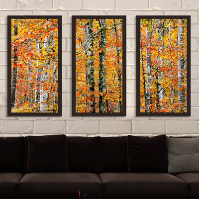 Autumn Aura - Ensemble de 3 reproductions de photos sur acrylique