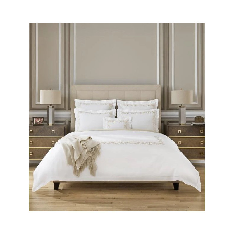 Griante Percale Pillow Case,  Standard , White/Oat