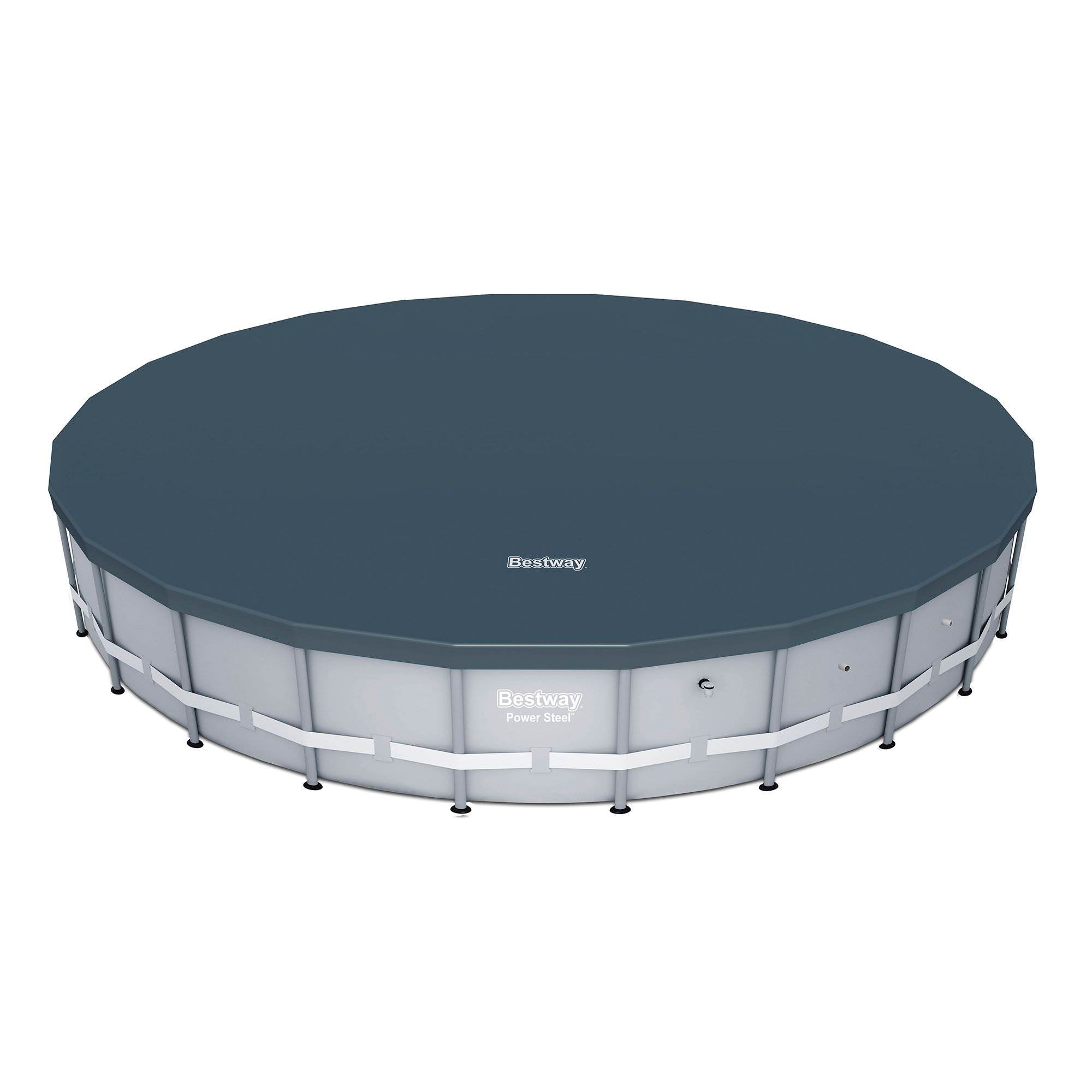 Intex 20-ft x 13-ft Bestway Vinyl Solar Round Pool Cover in the Pool Covers  department at