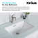 Elavo Ceramic Rectangular Undermount Bathroom Sink with Overflow