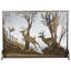 Deer on the Loose Single Panel Fireplace Screen