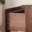 Commode à neuf tiroirs en noyer noir