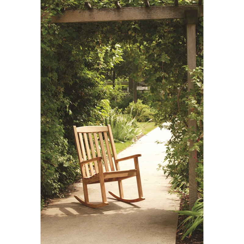 Brittany Teak Outdoor Rocking Armchair