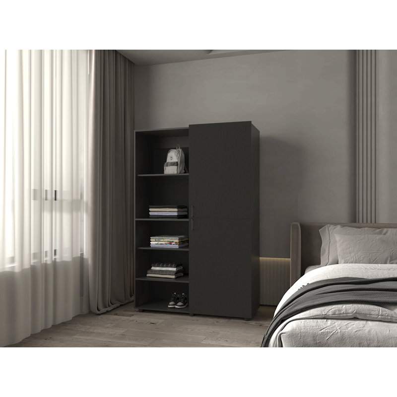 Armoire garde-robe, armoire de bureau, Noir