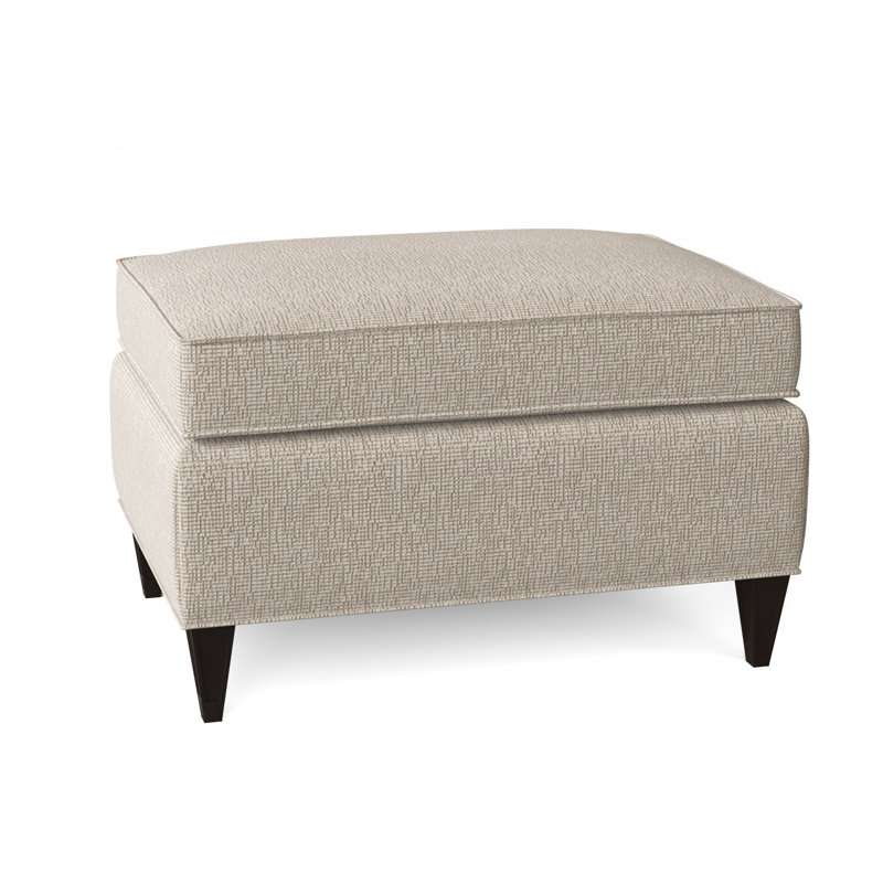 Repose-pieds rectangulaire 28 po Bristol, Noyer américain, Neige Polly