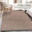 Handwoven Jute and Cotton Area Rug - Natural Rug, Farmhouse Accent Rug for Living Room, Bedroom or Entryway, Dark Grey 8' X 10'-158249165