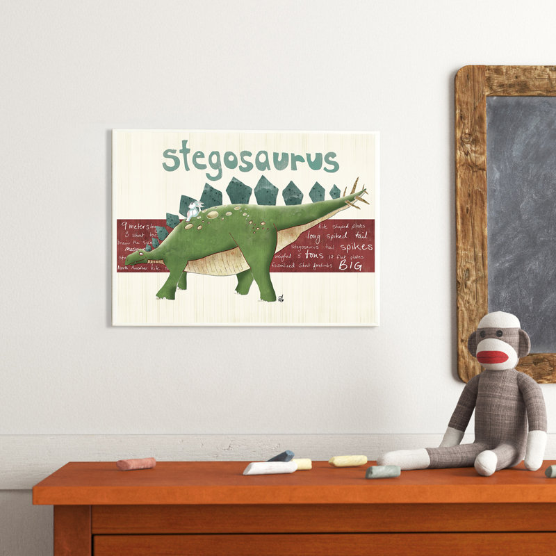 Abernathy, «Stegosaurus Dinosaur», impression sur plaque murale