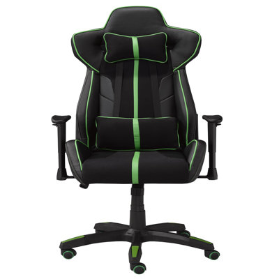 Inbox Zero Adjustable Height PC & Racing Game Chair in Black