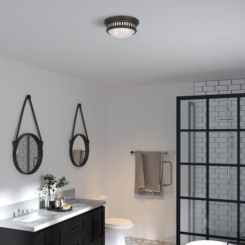 Capitola Glass Flush Mount, Bronze