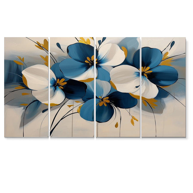 Kilbourne - coquelicots, art mural Traditiona, 4, H 32 po x l 64 po