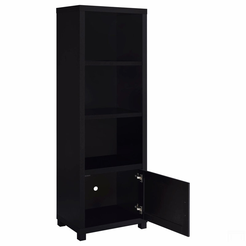 Tour média en bois d'ingénierie à 3 tablettes