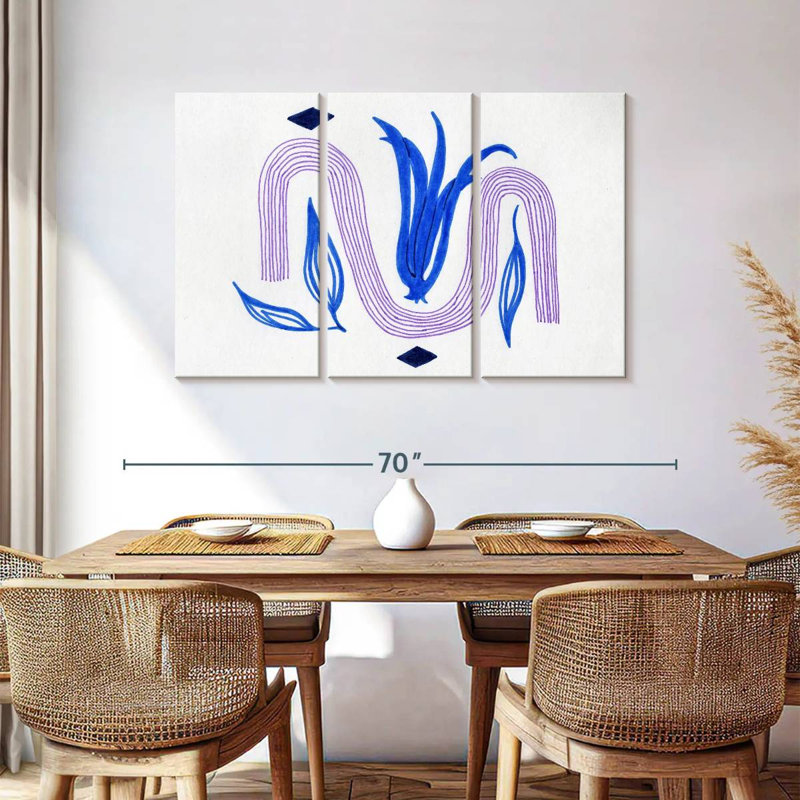 Avery Boho Abstract Tulip, 36" H x 57" W