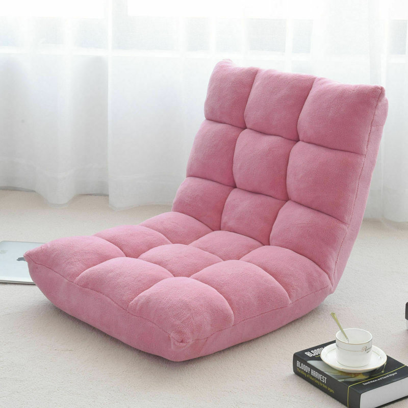 Fauteuil de jeu coussiné pour le sol, H 41,5 po x l 22 po x P 6 po