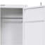 Armoire blanche avec serrure de contenant pleine longueur