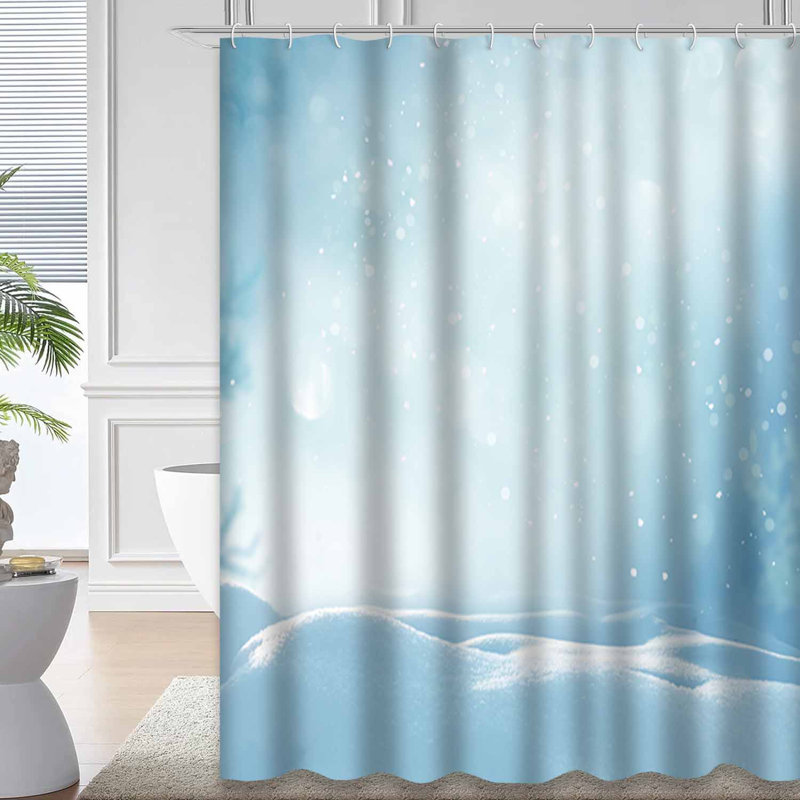 Rideau de douche Blue Christmas, 72" L x 72" W