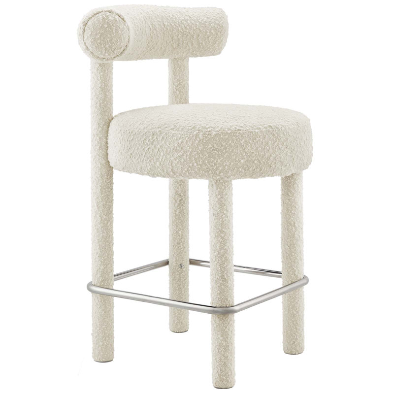 Tabouret de comptoir / de bar Modway Toulouse, Tabouret de comptoir (siège d'une hauteur de 26 p, Ivoire ivoire
