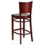 Kadircan Solid Back Wooden Restaurant Barstool-31759988-55837074