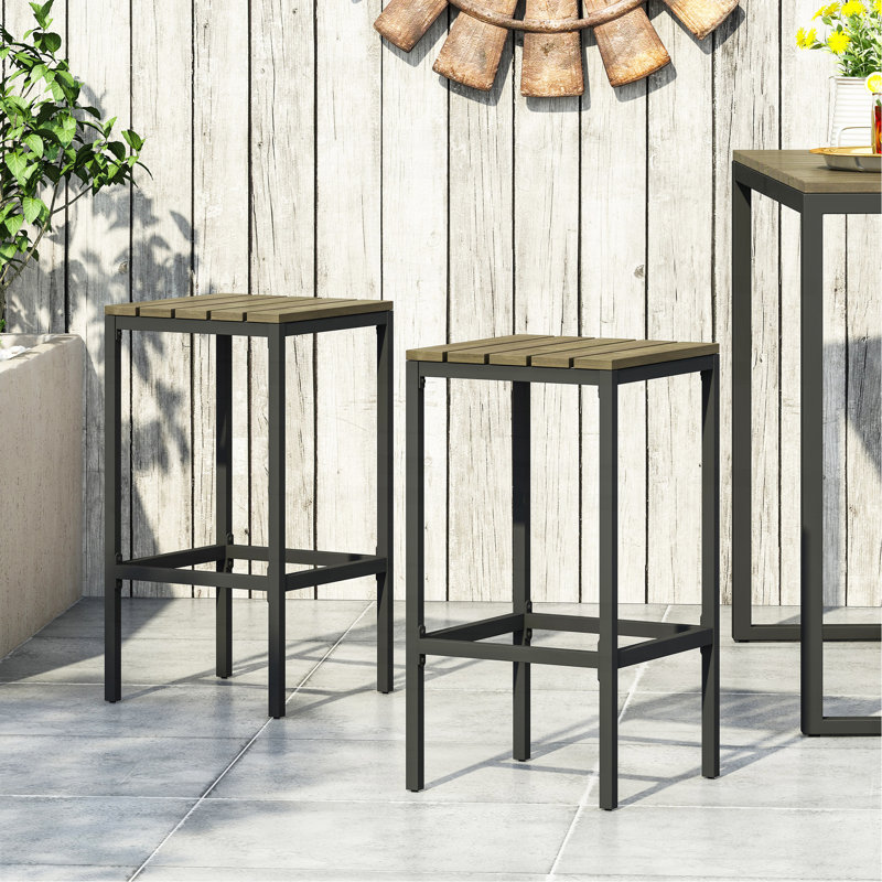 EZRA BARSTOOL, Black+Gray