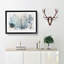 Hare in a Winter Forest - Picture Frame Painting Print-56736013-56736012