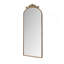 Miroir arqué 58 po x 24 po avec applique rétro sculptée-1081621183