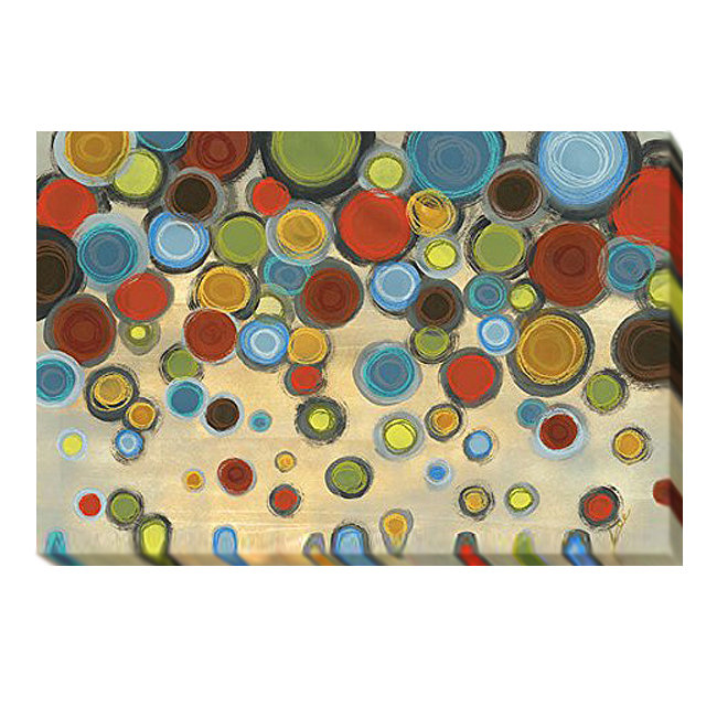 « rétro cercles », impression sur toile tendue, 16 po x 24 po
