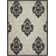 Arneshia Damask Sand/Black Area Rug