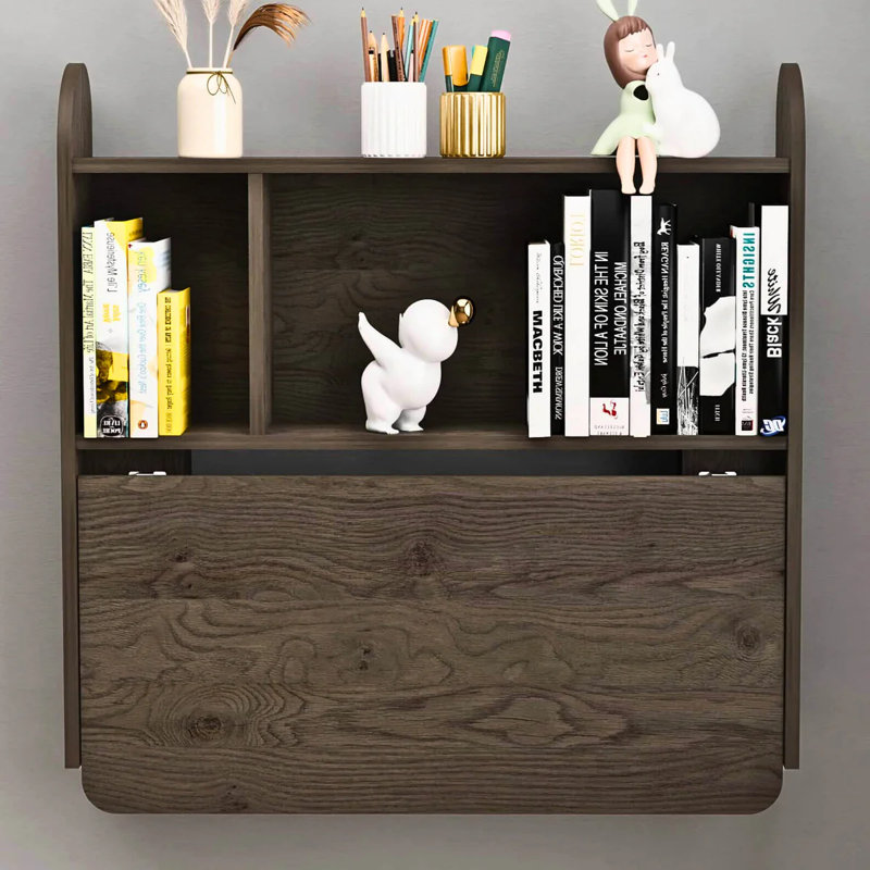 Dotha Solid Wood Floating Desk