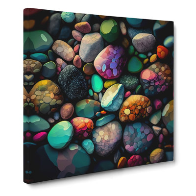 Pebbles Impressionism - Wrapped Canvas